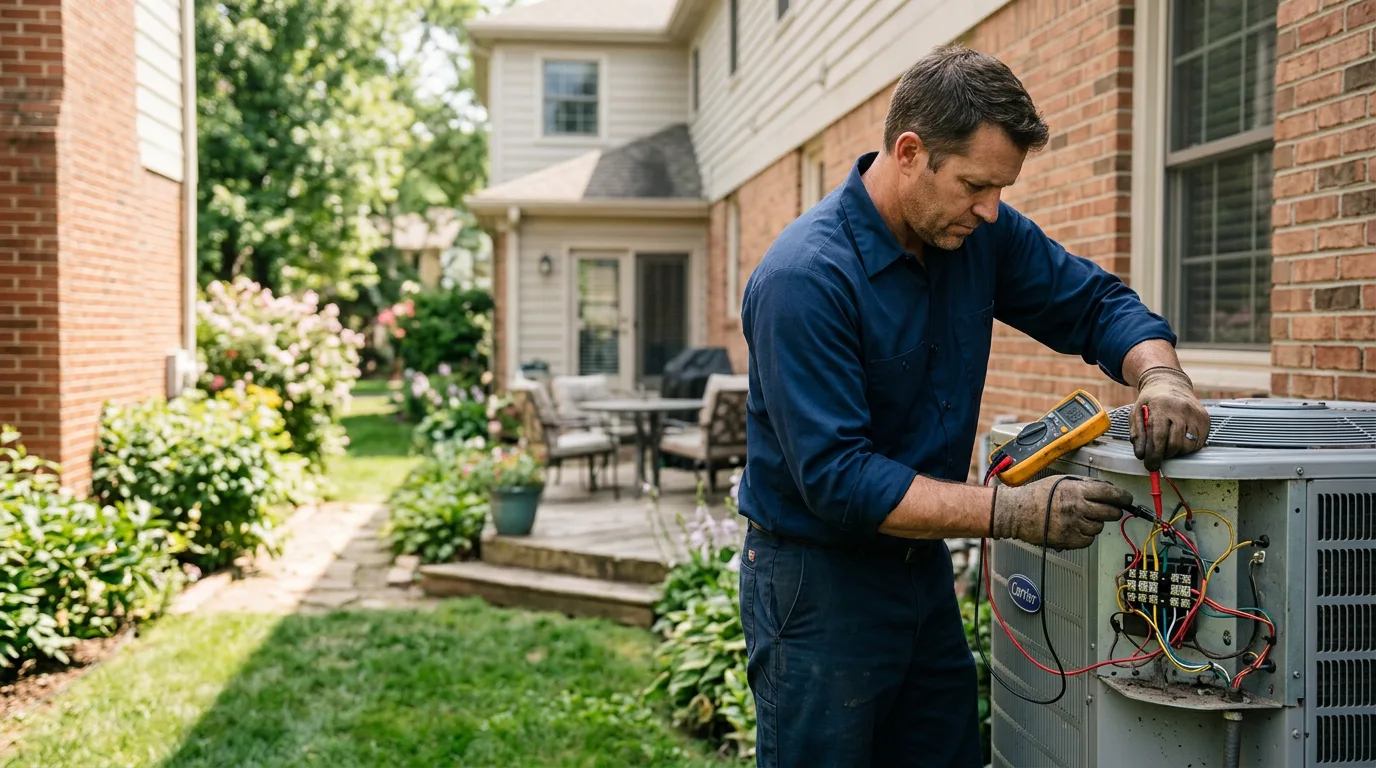 HVAC technician working near Waverly, NY